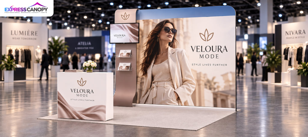 10x10 Booth Layout Ideas: The Three-Zone Setup That Makes 100 Sq Ft Feel Like 200