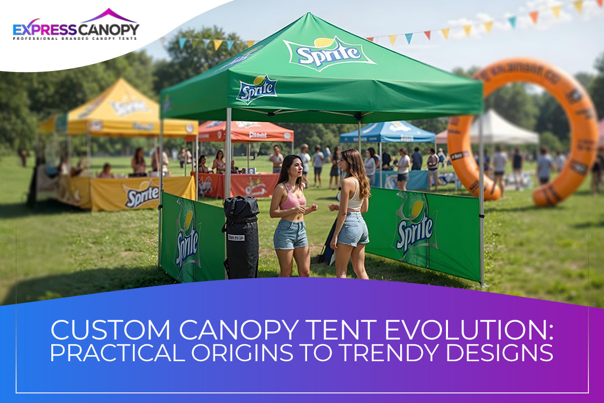 Custom Canopy Tent Evolution: Practical Origins to Trendy Designs