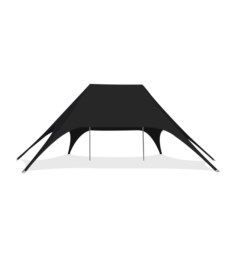 Blank Double Pole Star Tent