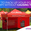 How to Pack Up Your Pop-Up Canopy Without Causing Tears