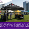 Top 10 Reasons to Use Custom Tents at Outdoor Events