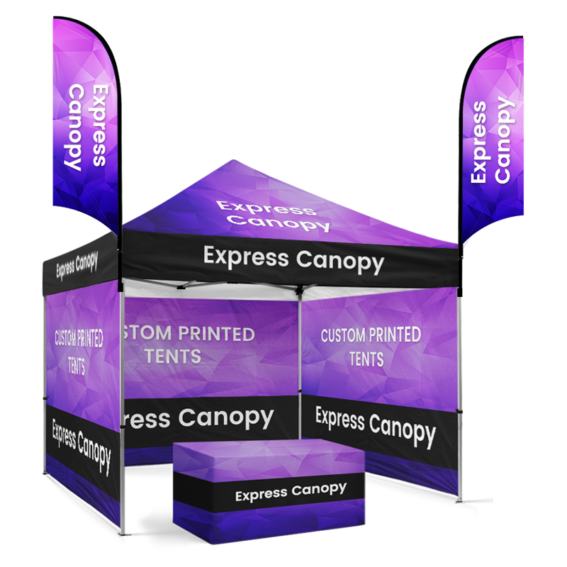 express tent 10x10 Custom Canopy Tent Gold Package