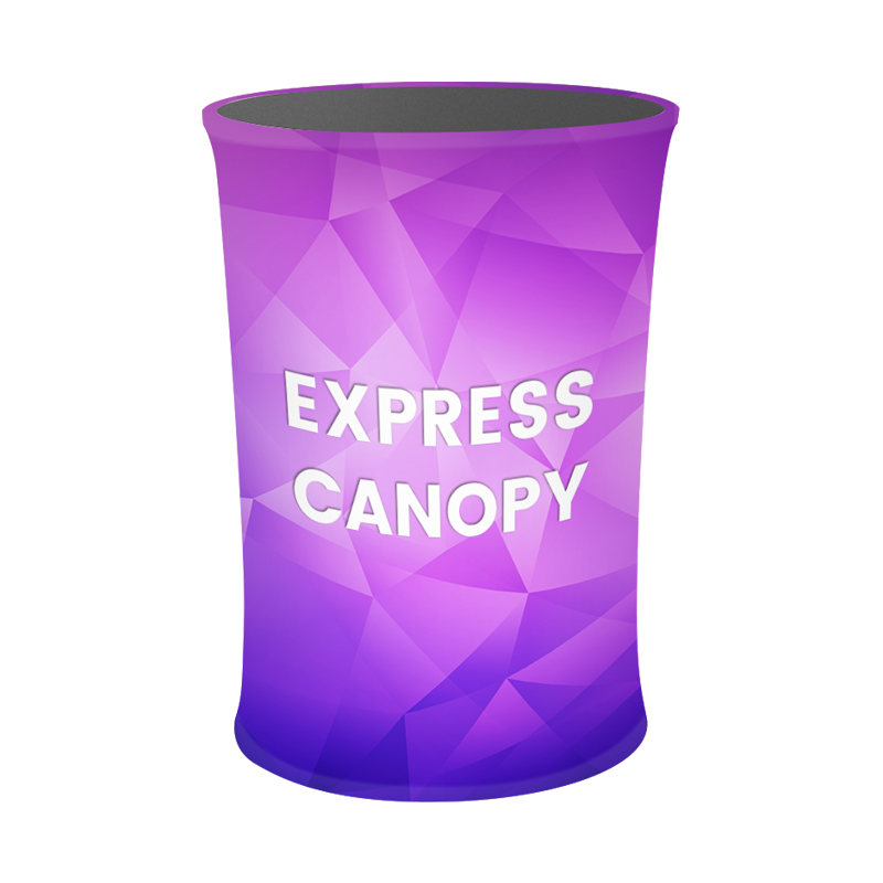 Oval Tension Fabric Display Counter – Express Canopy