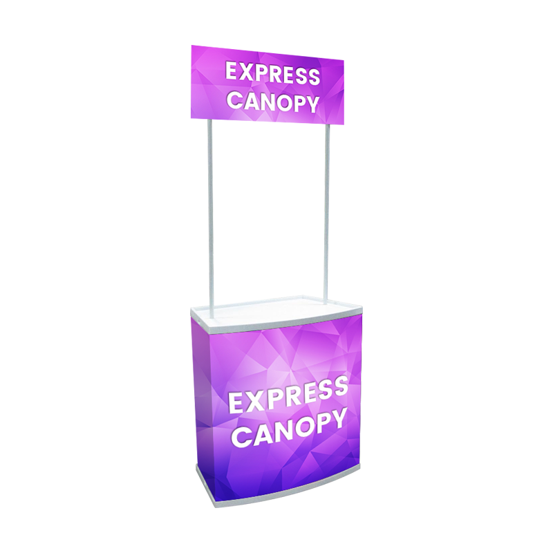 Standard promotional Counter Table with Custom Print | Express Canopy