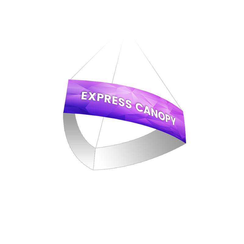 Curved Triangle Hanging Structure– Express Canopy