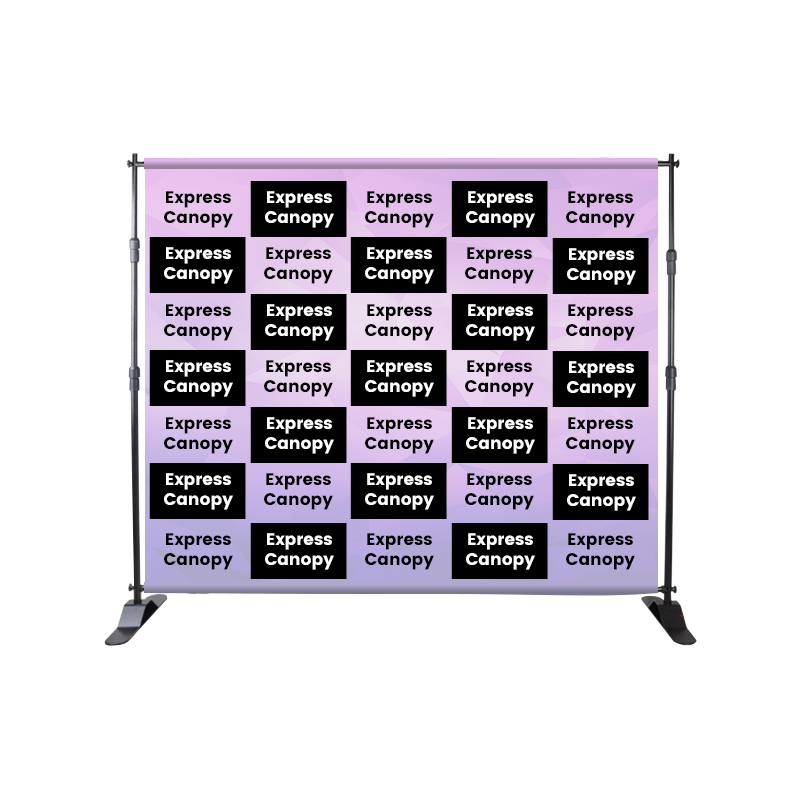 Custom Printed Step and Repeat Backdrop – Express Canopy
